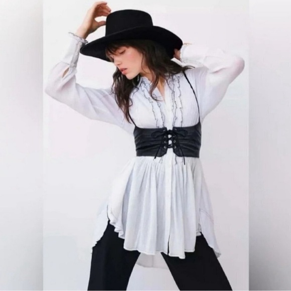 Free People Accessories - Free People X REVOLVE Hastings Black Lamb Leather Harness Belt - NWOT